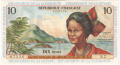 French Antilles 10 Francs, (1964)